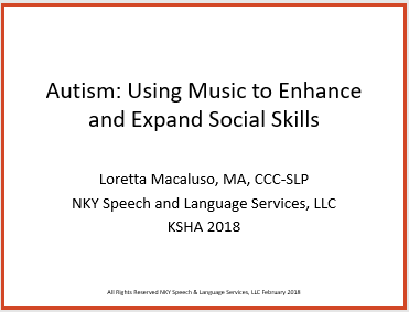 Autism Using Music to Enhance and Expand Preschool Social Skills photo